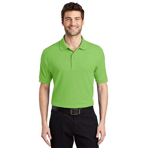 Adult Men’s Short Sleeve Polo – LIME – Pathway School of Discovery