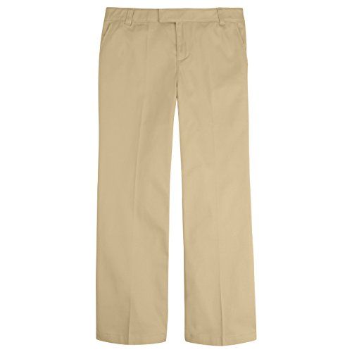 Girls Plain Front Pants – Khaki – Wake Forest Charter Academy